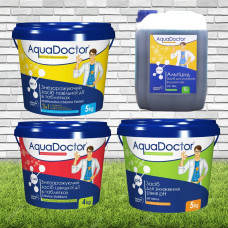 Комплект хімії для басейну AquaDoctor Top Big 4 в 1 по 5кг Аквадоктор